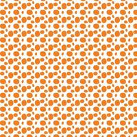 pattern with orange polka dots on a white background vector