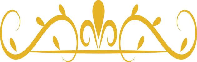 Divider Border on White Background. vector