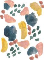 a colorful abstract pattern with watercolor paint vector