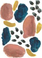 a painting of abstract shapes and colors vector