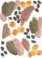 a painting of different abstract shapes and colors vector