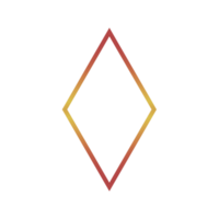 Gradient Diamond Shape Frame png