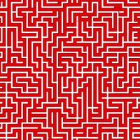 Seamless geometric maze pattern digital art minimalist style abstract design graphic space creative innovation vector