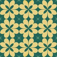 Seamless geometric pattern of minimalist flower shapes creating an elegant design graphic modern environment vector