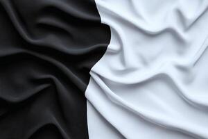 Subtle monochrome horizontal waves, crafting a serene and minimalist abstract backdrop photo