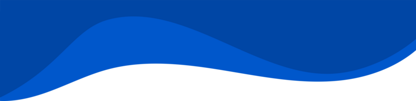 Header shape background for website design. Blue border for banner. Abstract divider for bottom. Frame of template and web page. Presentation wavy and curve separator.. png