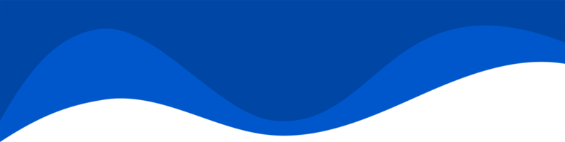 Header shape background for website design. Blue border for banner. Abstract divider for bottom or frame of template web page. Presentation wavy and curve separator. png