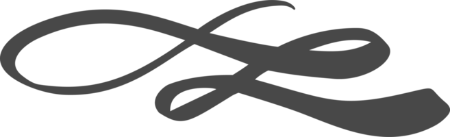 Swoosh underline hand drawn element. Swish swirl brushstroke. Calligraphic elegant divider. Curve paint tail. Flourish and swoop design png