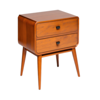 Wooden nightstand isolated on transparent background png