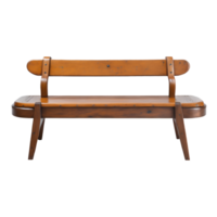 Old vintage wood bench isolated on transparent background png