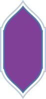 Ornamental Purple Frame Graphic Design vector