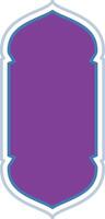 Decorative Purple Frame Design Icon vector
