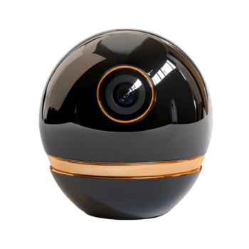 moderno esférico segurança Câmera em transparente fundo png