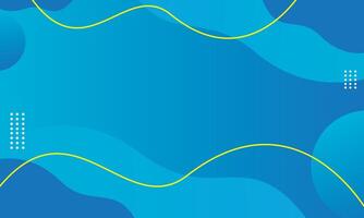 Abstract blue wave background template vector