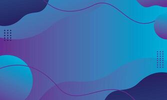 Blue abstract gradient background modern lquid wave design vector