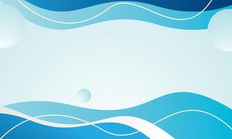 Blue wave background modern abstract gradient vector