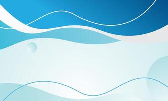 Abstract gradients blue waves banner template background vector