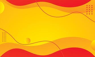 Wave red and orange abstract background vector