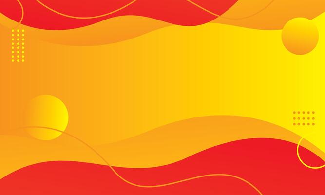 Modern wave abstract red orange background