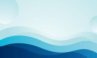 Modern blue gradient wave Abstract background vector