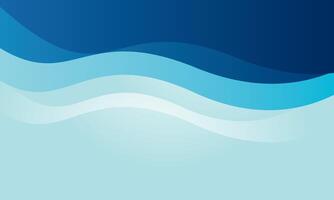 Blue gradient wave Abstract background vector