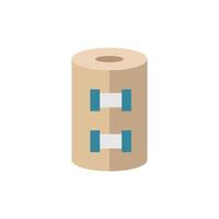 Compression bandage icon with a medical color scheme, ensuring clarity in health-related designs vector
