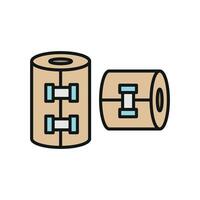 Compression bandage icon in a high-detail style, suitable for premium graphic assets vector