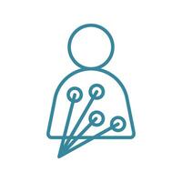 EKG machine icon featuring a minimalist design, perfect for digital healthcare applications and web platforms vector