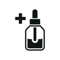 Dropping bottle icon with a playful tilt, giving it a lively feel, suitable for casual applications or labels vector