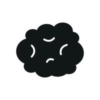 Cotton wall icon with a monochrome theme, great for simple yet effective branding vector