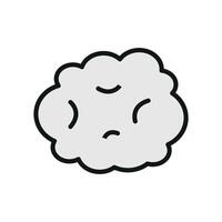 Cotton wall icon with detailed shading, creating a realistic and premium aesthetic vector