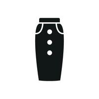 Skirt clothing icon a sharp, clean design representing the elegance and sophistication of skirts for online retail platforms vector