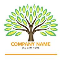 tree logo design template on a white background vector