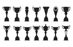 Trophy Icon Collection Awards Cup for Winners vector
