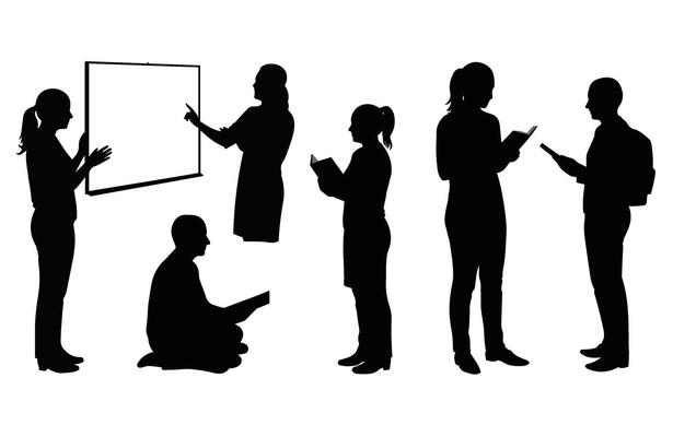Teamwork and corporate training with business professionals sharing presentations