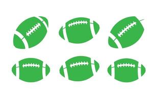 Classic American Football Sports Ball Set for Custom Graphic Projects vector