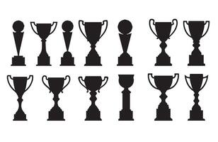 Tournament Trophy Icon Collection Awards Cup vector