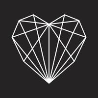 February 14 concept. Heart made of lines. Heart sign design for flyer, postcard, poster or banner. vector