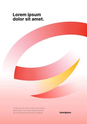 Design template for sports event, companies or business. Design with abstract fly ribbon for flyer, poster, brochure, banner or background.