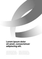 Layout template for sports event, companies or business. Design with abstract fly ribbon for flyer, poster, banner, brochure or background. vector