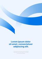 Background for sports event, companies or business. Design with abstract fly ribbon for flyer, poster, brochure, banner or background. vector