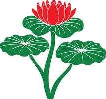 Lily Flower Illustration Art Design vector