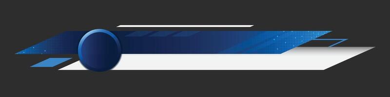 Futuristic design lower third banner. Broadcast news lower third banner template design. Lower third bar template for breaking news, headline title vector