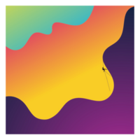 a colorful abstract background with a person on a rope png