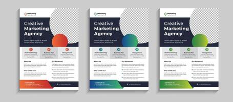 Corporate Flyer, Business Flyer template colorful gradient geometric shape. brochure design, layout template design, Annual Report, Magazine, Poster, Business Presentation, Portfolio, Banner template. vector