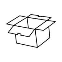 Sleek Cardboard Box Mockup Perfect for Packaging Designs, Branding, and E-commerce Presentations. vector