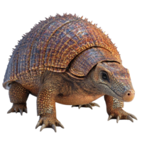 Prehistoric Armored Creature with Shell and Sharp Claws png