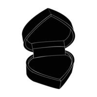 Sleek Black Box Minimalist Design Element, Perfect for Branding and Packaging Mockups. Versatile, vector