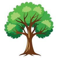 Minimalistic Tree Graphic Illustration vector