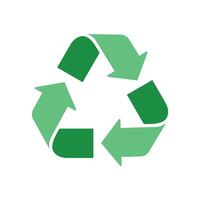 Recycling Symbol with Rotating Arrows vector